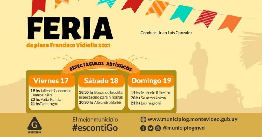 Comienza la feria de Plaza Vidiella 2021 con espectáculos en vivo