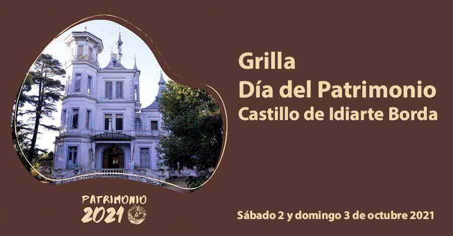 grilla día del patrimonio en el castillo de idiarte borda