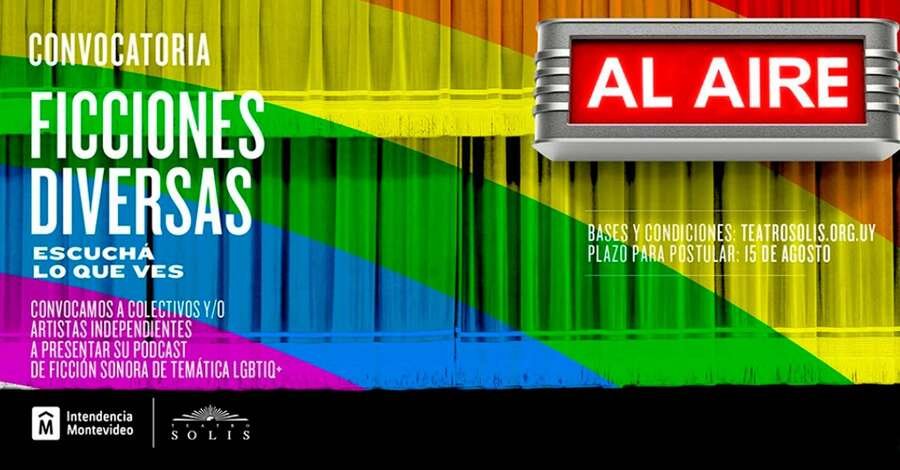 afiche de convocatoria para radioteatro en el Teatro Solis