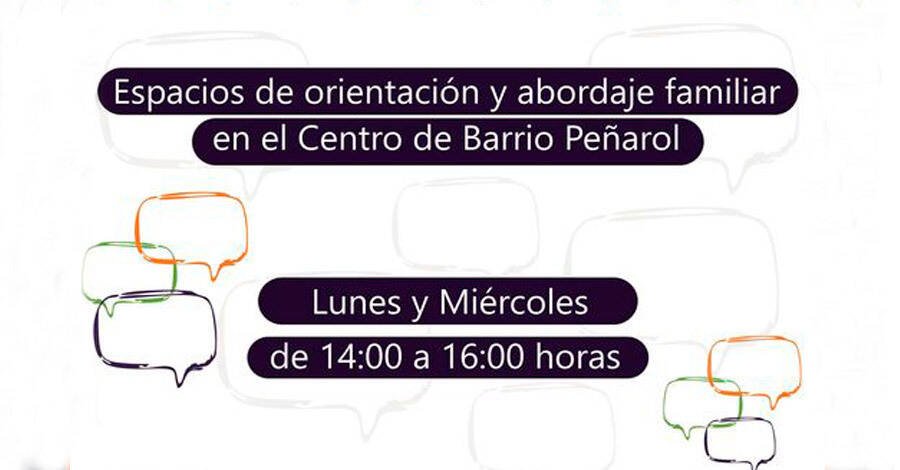 espacio de orientación y abordaje familiar en el Centro de Barrio Peñarol
