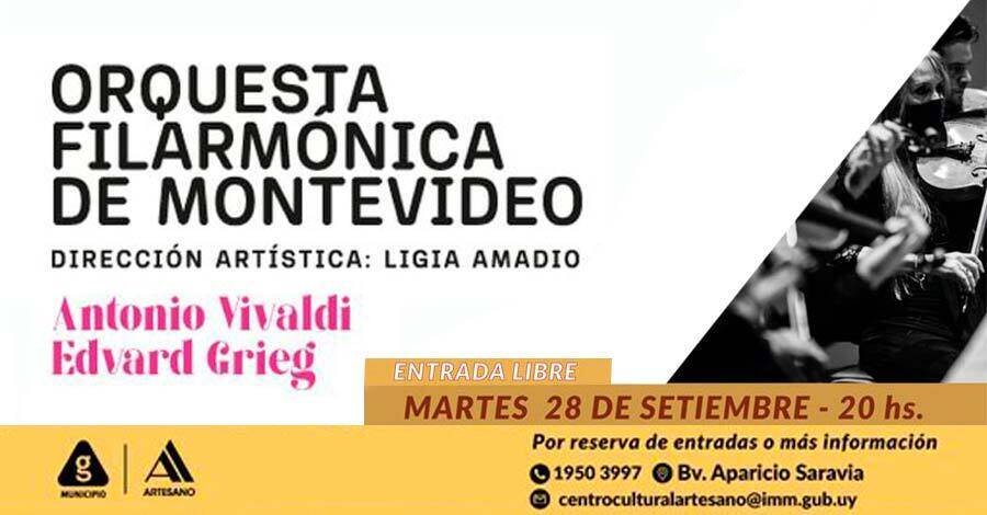 la orquesta filarmonica de montevideo en el centro cultural artesano