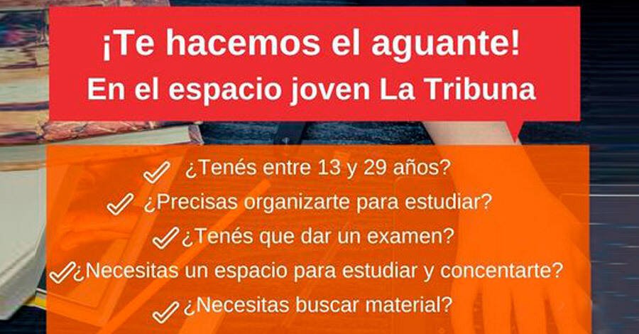 afiche del programa "Te hacemos el aguante" en el Centro de Barrio Peñarol