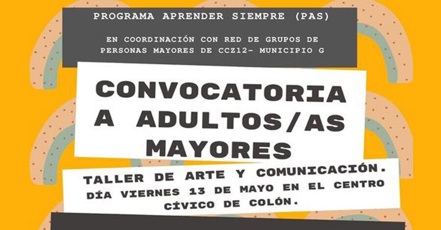 Taller de Arte y Comunicación para Adultos Mayores