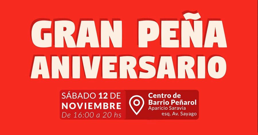 Peña aniversario en el Centro de Barrio Peñarol