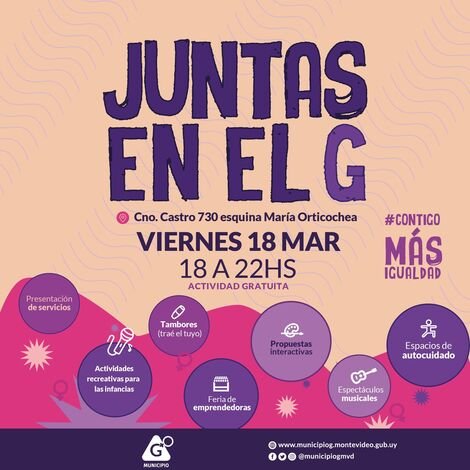 Afiche juntas por el g