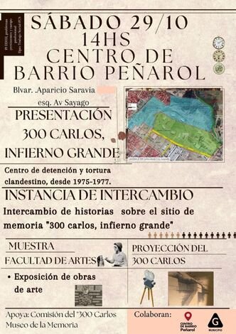 Presentacion en el centro de barrio penarol