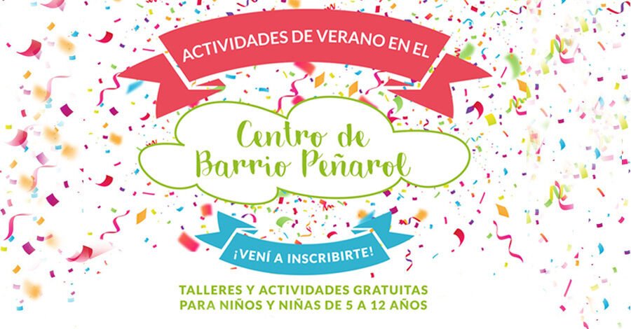 Actividades de verano en el Centro de Barrio Peñarol
