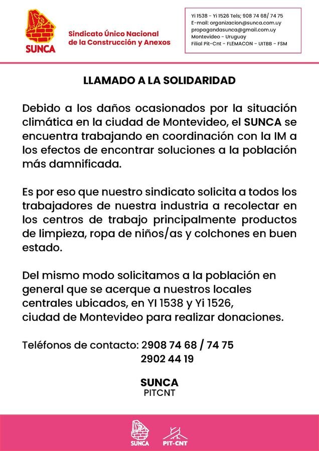 llamado a la solidaridad