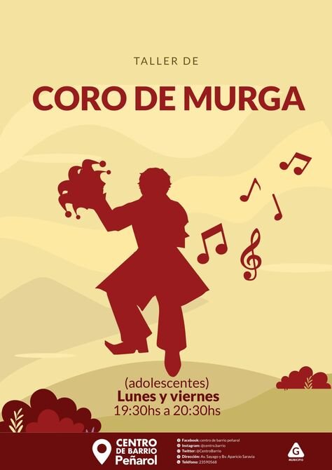 taller coro de murga afiche