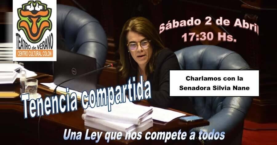 Charla de Tenencia Compartida en el Teatro de Verano de Colón