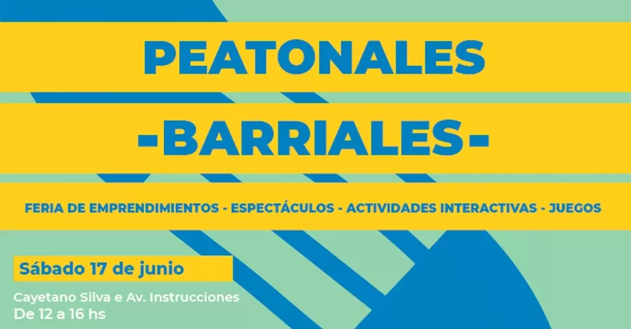 Peatonales Barriales - Cayetano Silva y Av. Instrucciones
