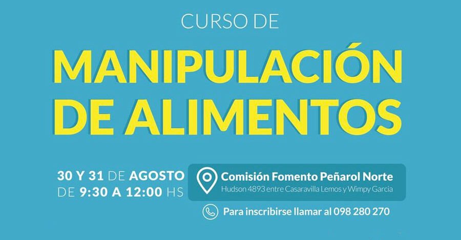 Curso de Manipulación de Alimentos en la Comisión Fomento Peñarol Norte