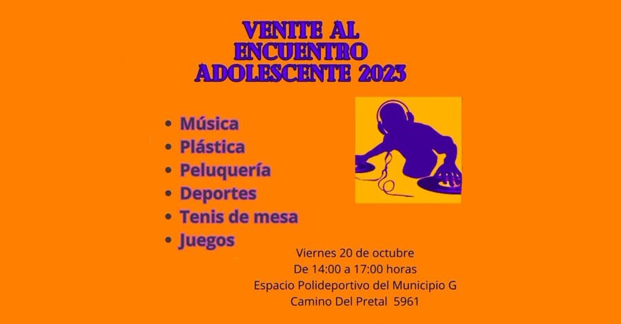 Encuentro adolescente en el Espacio Polideportivo Municipio G