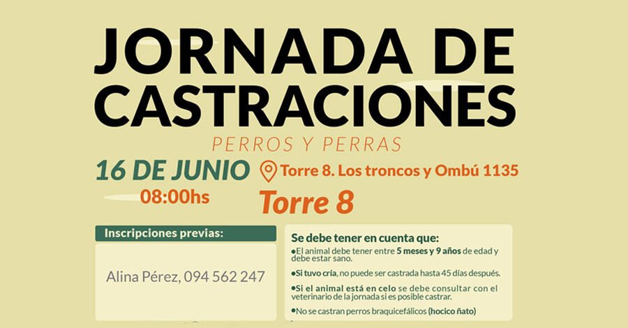 Jornada de Castraciones de perros y perras