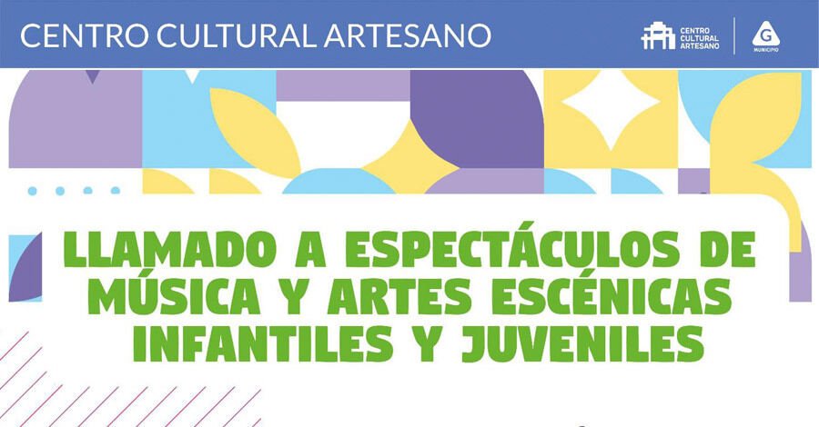 Llamado a espectáculos de música y artes para niños y adolescentes
