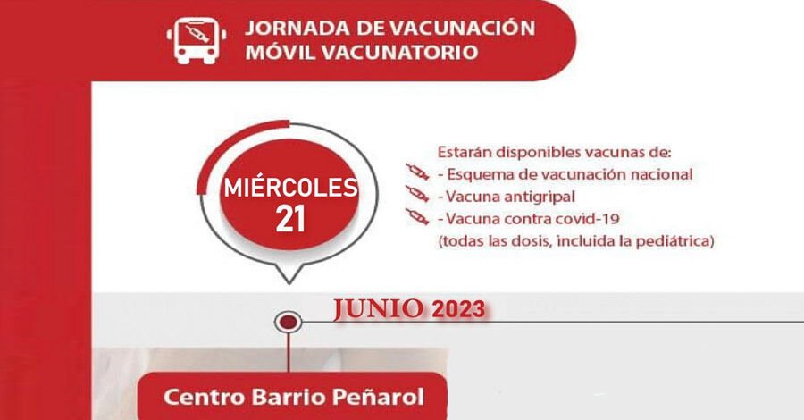 Móvil de Vacunación en el Centro de Barrio Peñarol