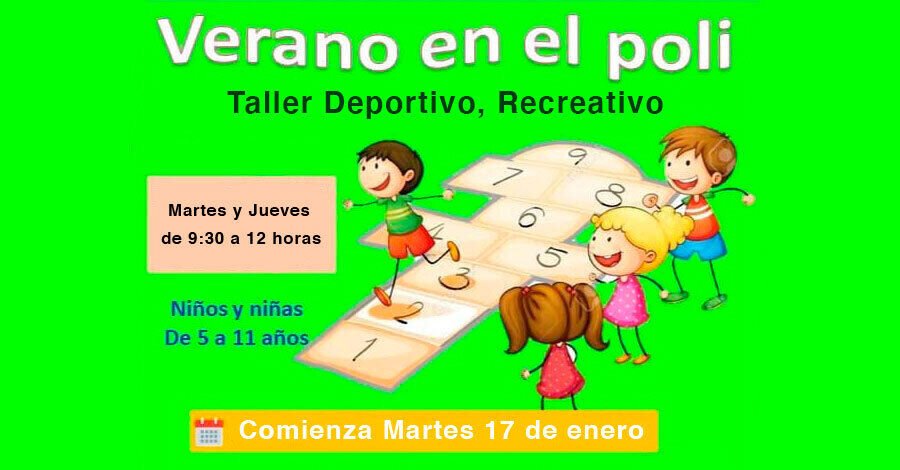 Taller deportivo y recreativo de verano en el Polideportivo