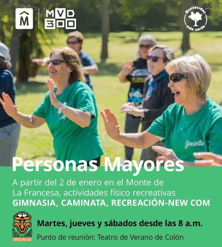 afiche actividades recreativas en el monte