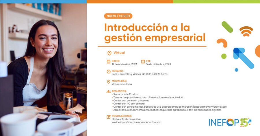 Curso de Introducción a la Gestión Empresarial de INEFOP