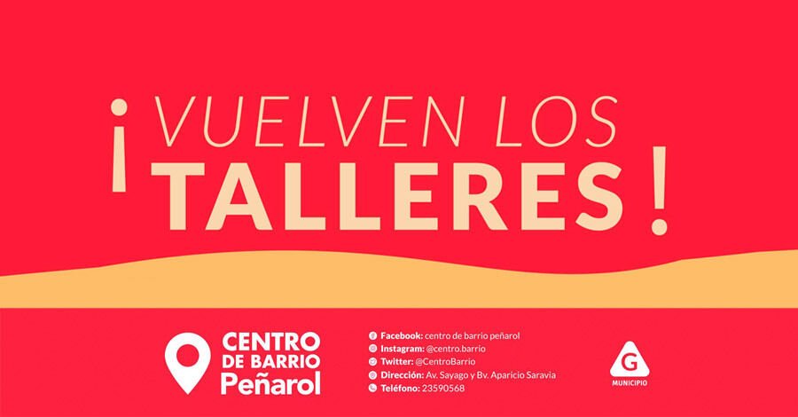 Talleres gratuitos en el Centro de Barrio Peñarol