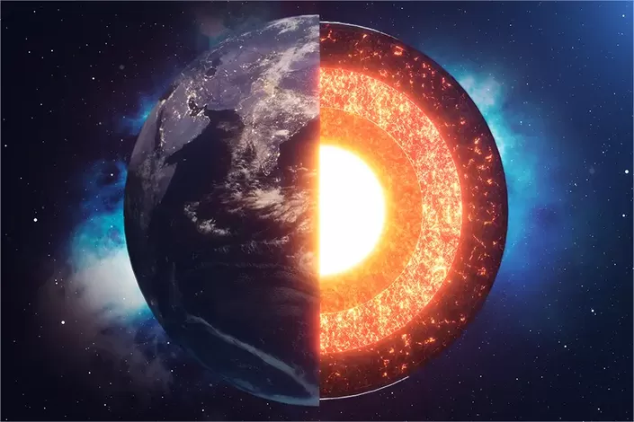 El nucleo de la Tierra se ha frenado y gira mas lento
