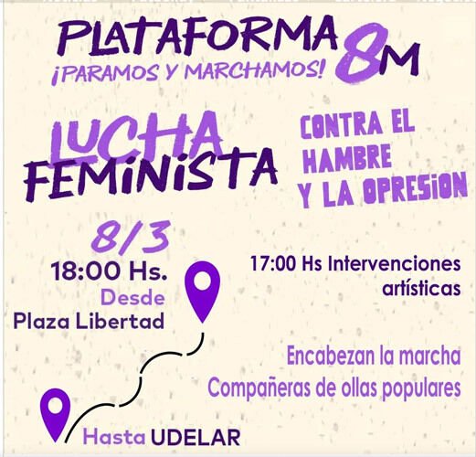 Marcha dia internacional de la mujer