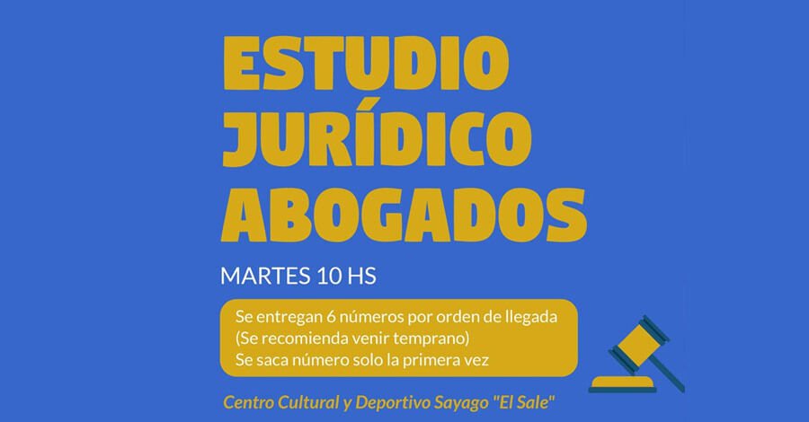 Estudio Jurídico de Abogados en el Centro Cultural y Deportivo Sayago "El Sale"