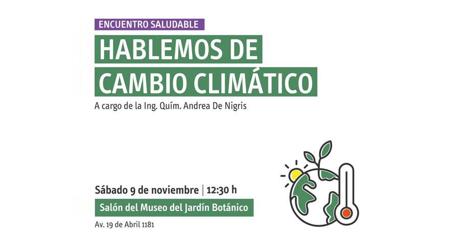 Charla de Cambio Climático en el Museo del Jardín Botánico