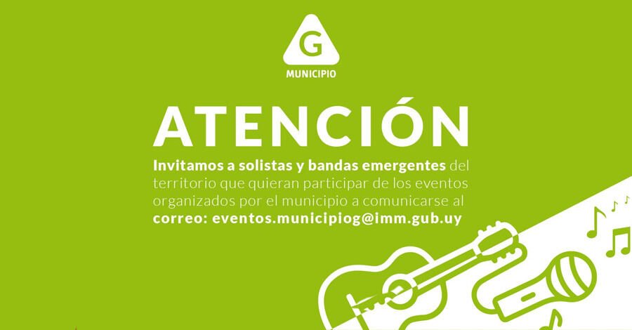 Llamado a artistas solistas y bandas emergentes del territorio
