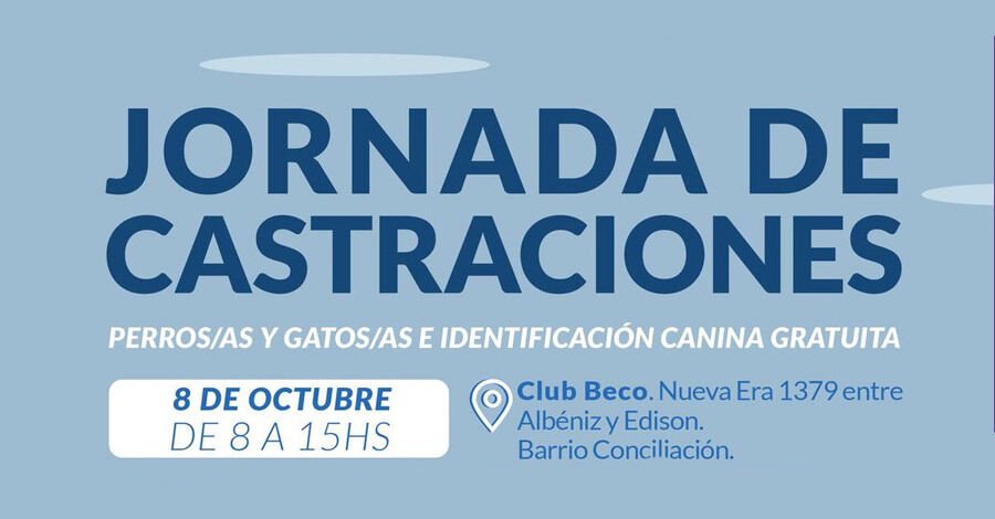 Jornada de castraciones en el barrio Conciliación