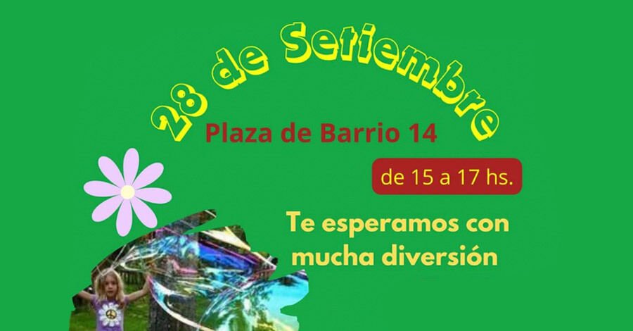 Tarde de diversión y juegos para las infancias en el Barrio 14