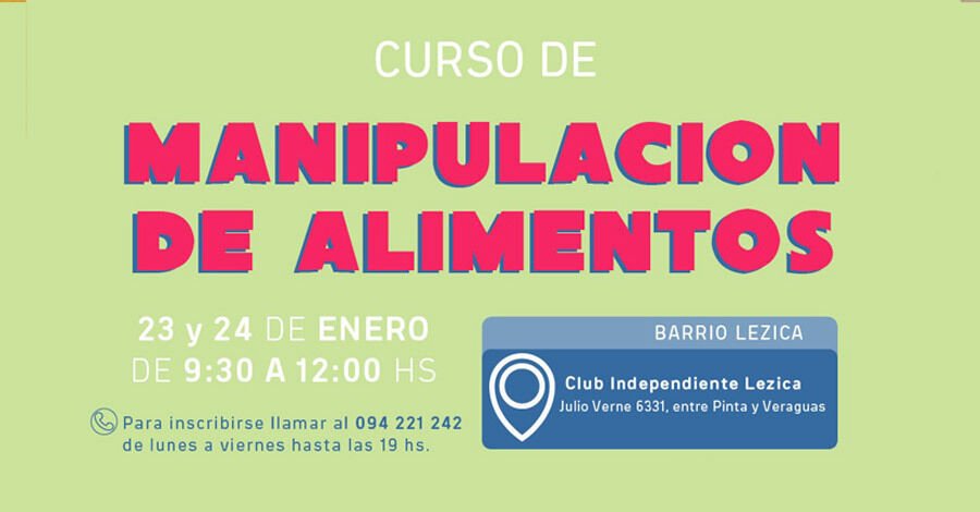 Curso de Manipulación de Alimentos en el Club Independiente Lezica