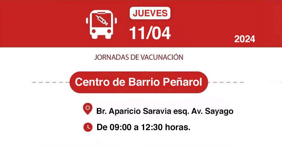 Nueva jornada de vacunación en el Centro de Barrio Peñarol