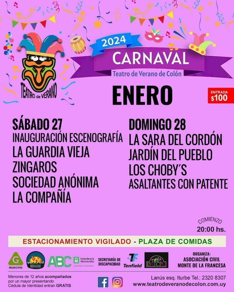 programacion 27 y 28 de enero 2024