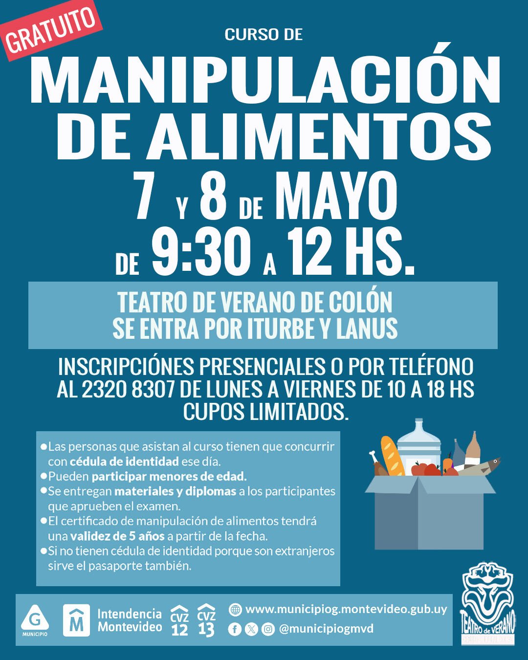 manipulacion de alimentos mayo 2024 teatro de verano