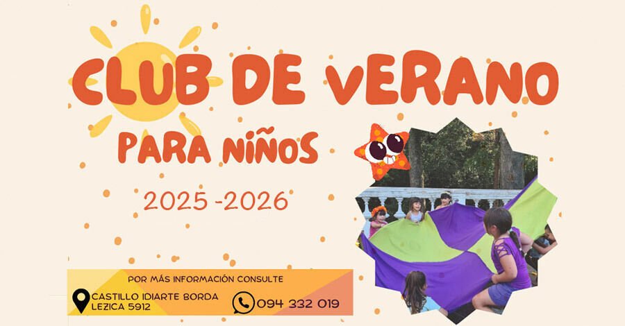Club de verano para las infancias en el Castillo Idiarte Borda