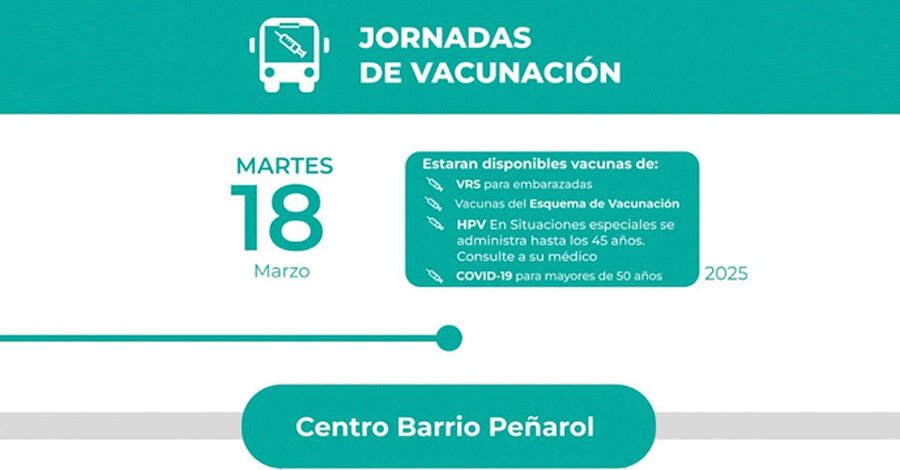 Jornada de vacunas en el Centro de Barrio Peñarol