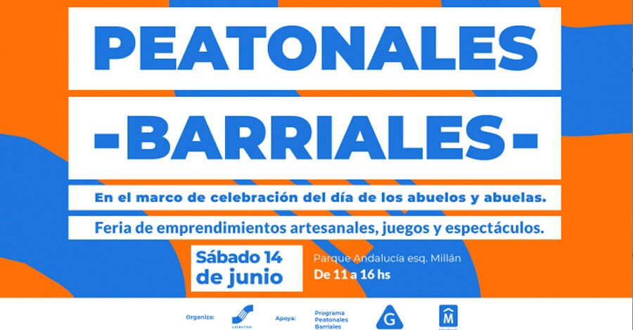 Peatonales Barriales en el Parque Andalucía
