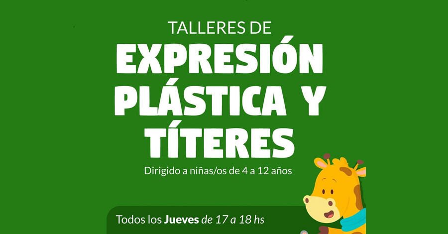 Talleres de expresión plástica y títeres para niñas y niños
