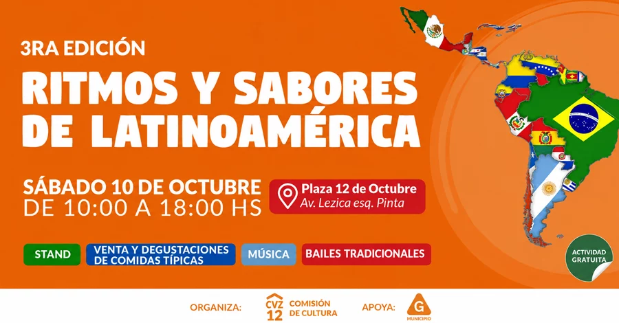 Ritmos y Sabores de Latinoamérica en la Plaza 12 de Octubre