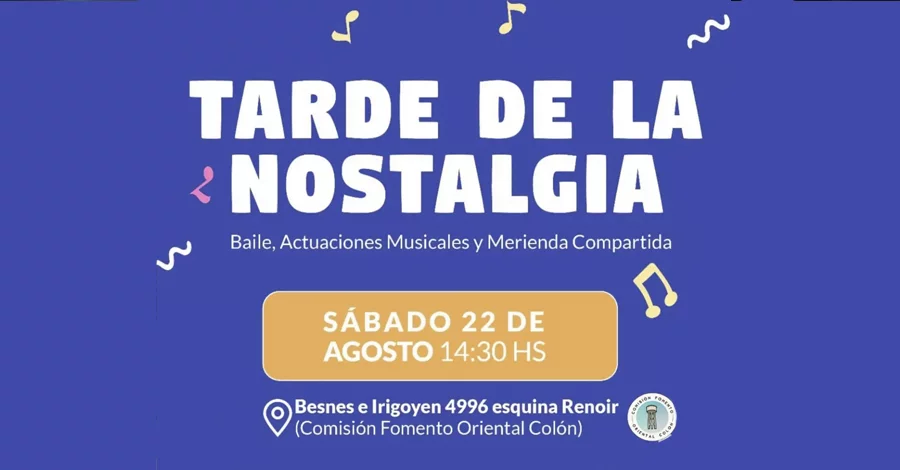 Tarde de la nostalgia en la Comisión Fomento Oriental Colón