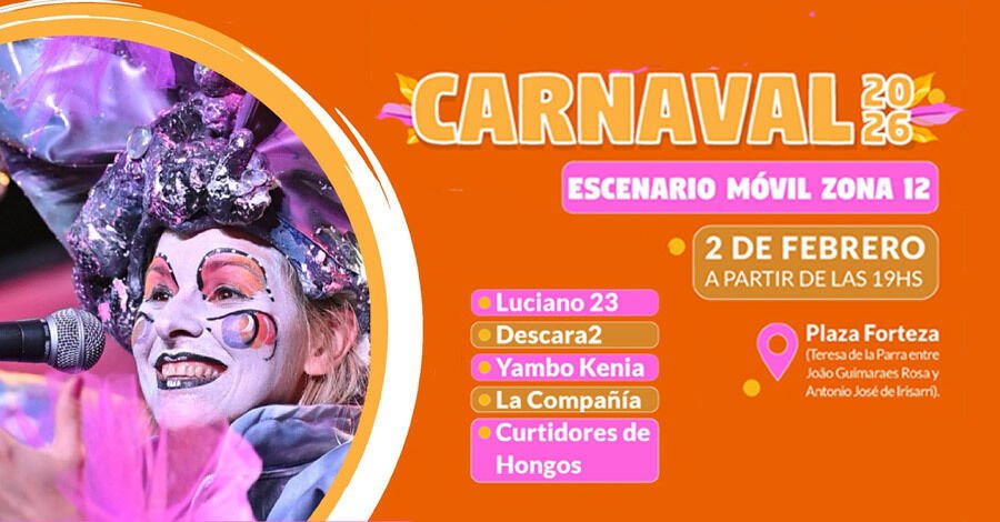 Escenario Móvil Zona 12 en el barrio Forteza