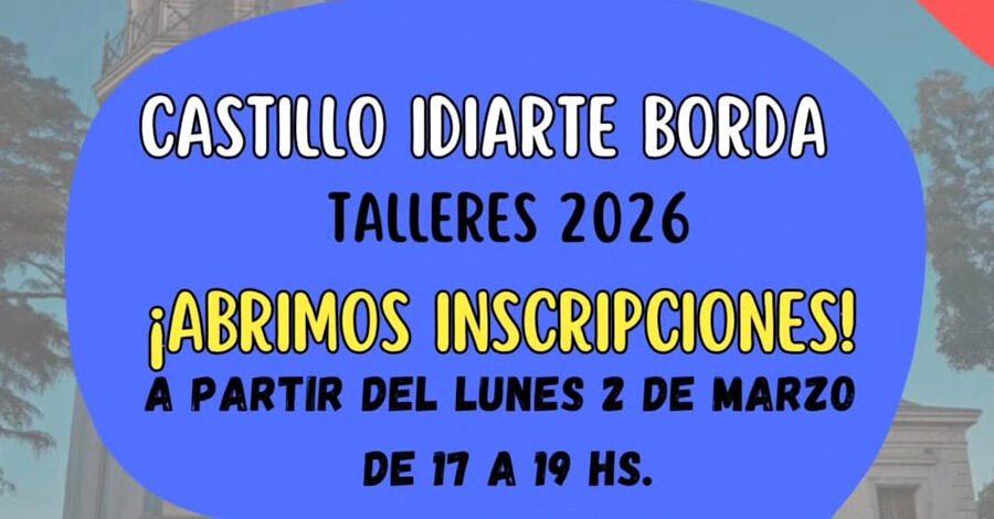 Comienzan las inscripciones para los talleres del Castillo Idiarte Borda