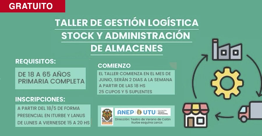 Taller gratuito de gestion logistica en el teatro de verano de colon