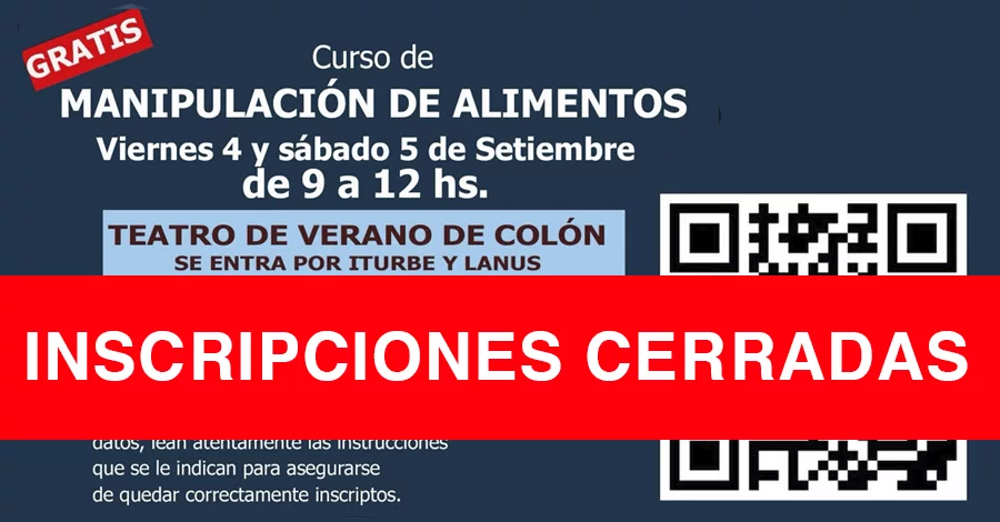 Curso de Manipulación de Alimentos del Teatro de Verano de Colón