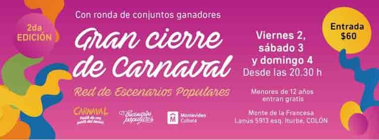 afiche cierre de carnaval