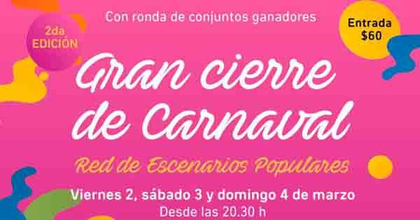 cierre del carnaval 2018