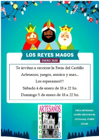 afiche feria del castillo 2020 reyes