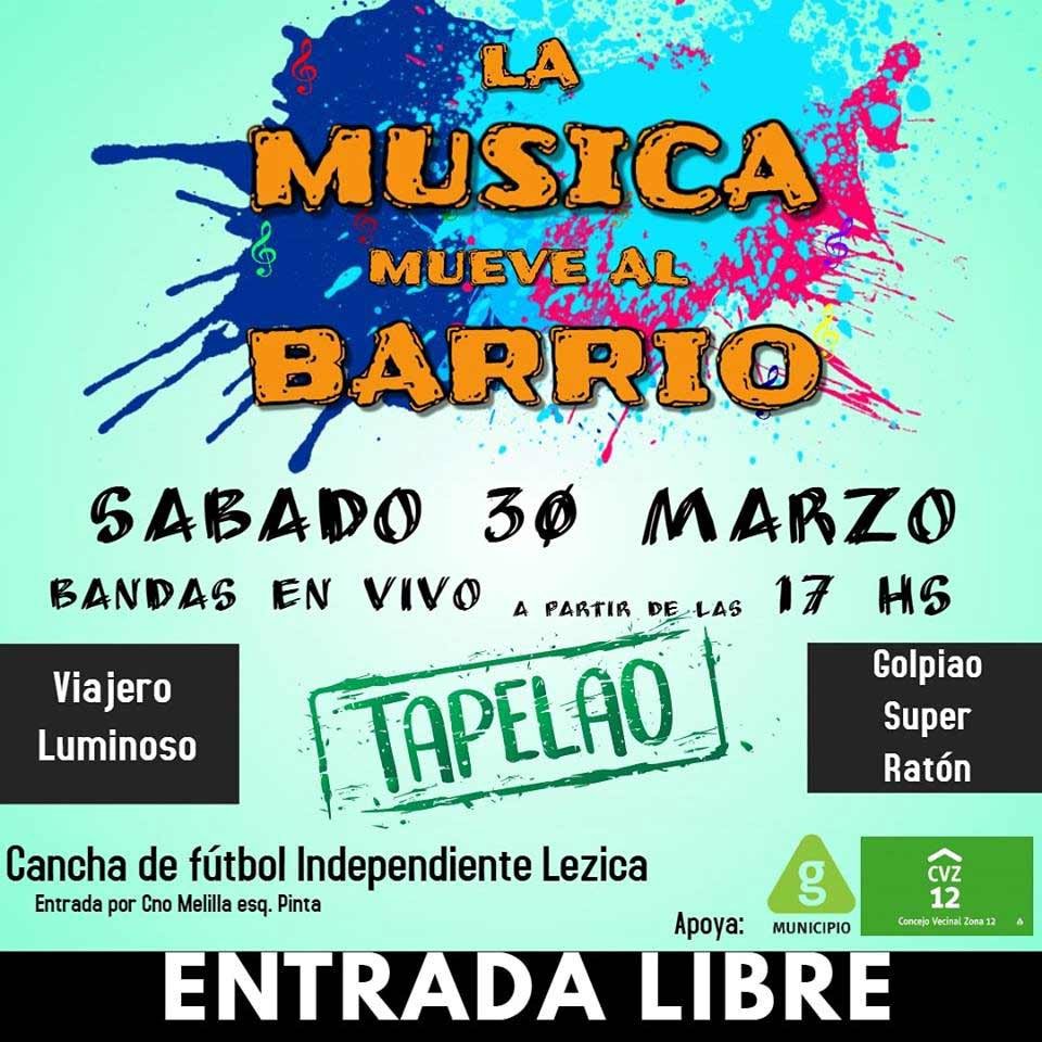 afiche la musica mueve al barrio