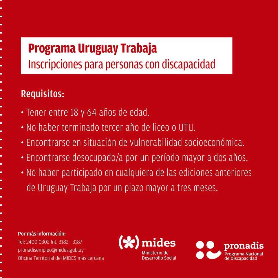 afiche ururguay trabaja 2018